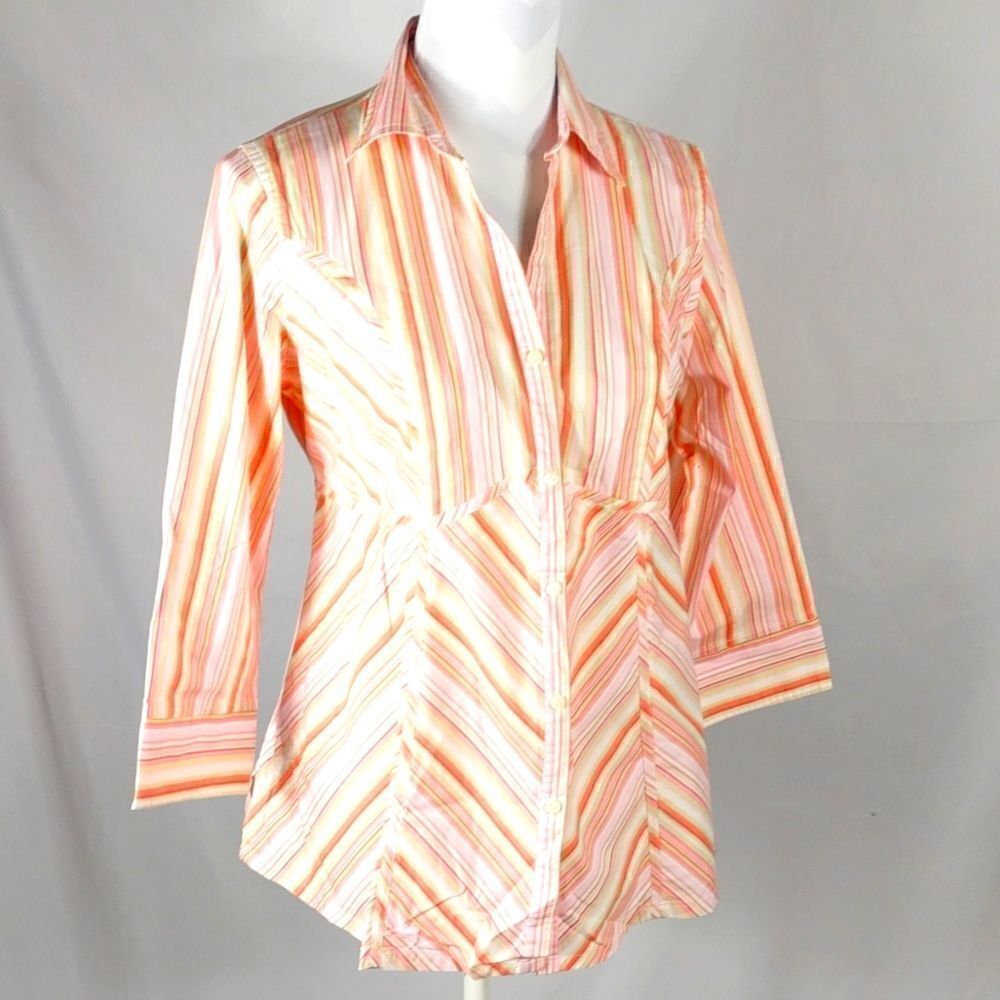 Announcements Maternity Striped Blouse - Picture 6 of 6